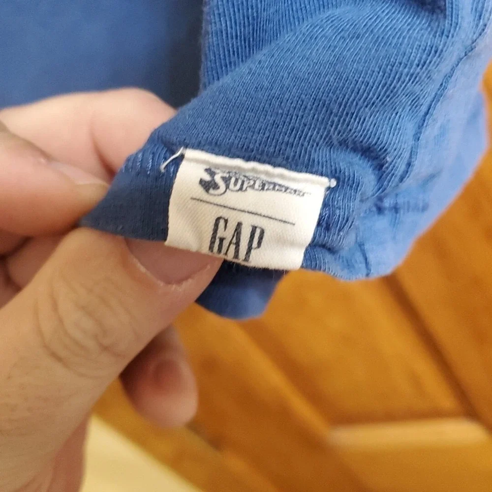 GAP Kids Superman T-Shirt Boys‎ Sz S Blue Graphic DC Comics Superhero Shirt